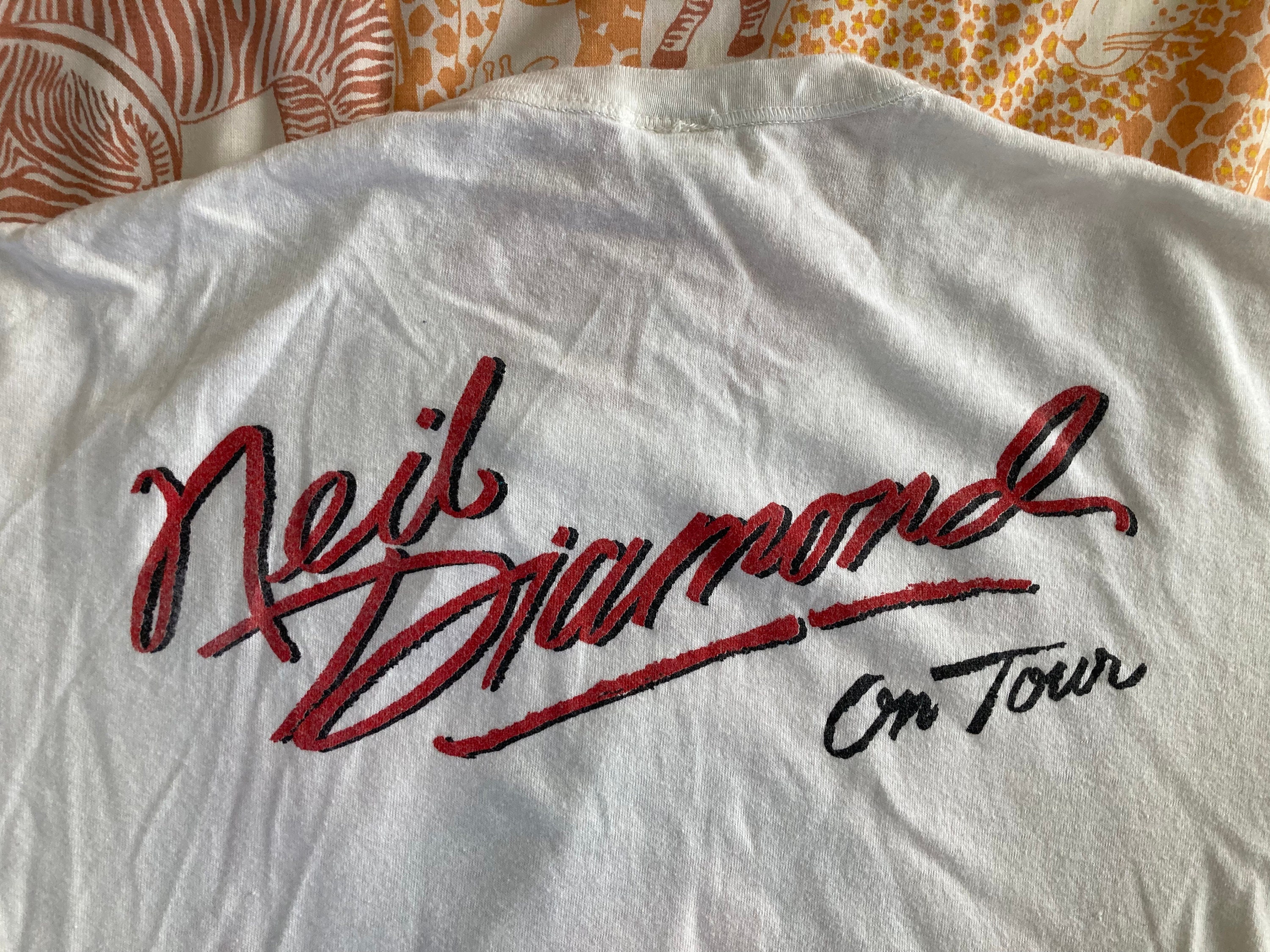 Vintage Band T-Shirt Neil Diamond Size XS/S 80s World Tour