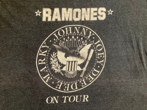 Ufficiale Skinny T-Shirt Ramones Sigillo Classico Decorato Logo