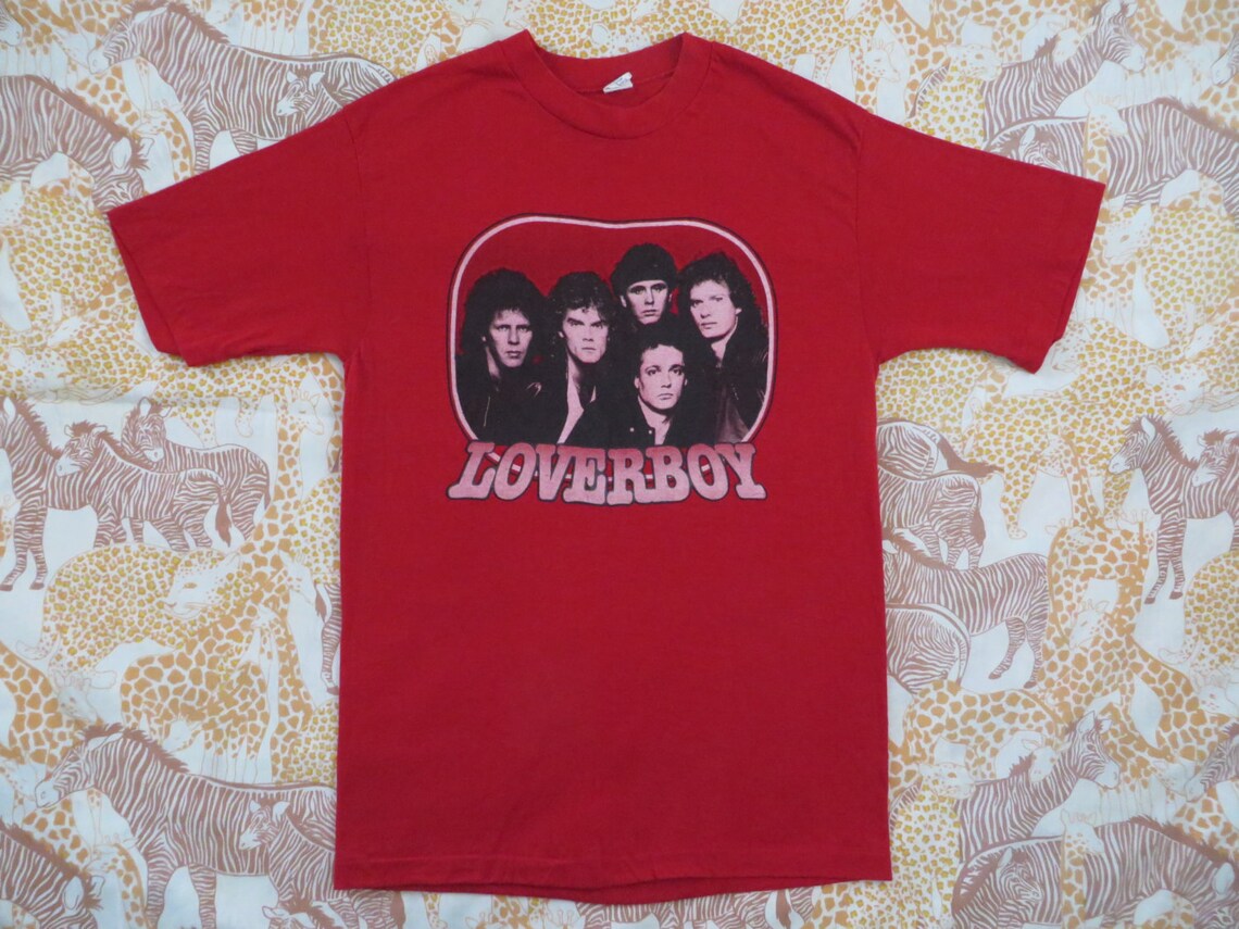 LOVERBOY 1982 Tour T SHIRT Large Mint Etsy