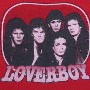 LOVERBOY 1982 tour T SHIRT Large mint