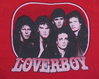 LOVERBOY 1982 tour T SHIRT Large mint