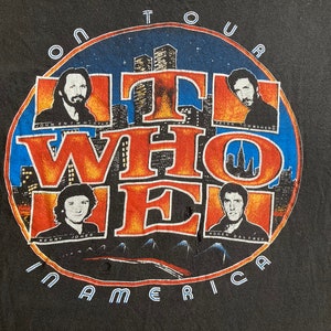 Original THE WHO 70s tour T SHIRT vintage concert tee