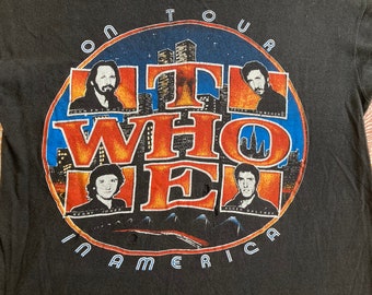 Original THE WHO 70s tour T SHIRT vintage concert tee