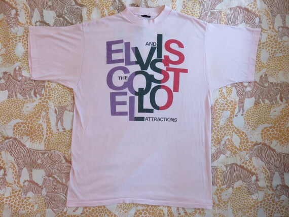 Original ELVIS COSTELLO 1984 Tour T SHIRT Vintage Tee - Etsy iPhone ロック Tシャツ S エルビス コステロ ビンテージ Tシャツ/カットソー(半袖/袖なし)