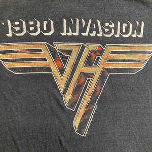 Original VAN HALEN 1980 T SHIRT vintage concert tee