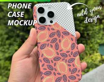 iPhone 16 Pro Max Phone Case Mockup, Tough Case Mockup, iPhone Mock Up, iPhone case Template, Phone Case Canva Mockup and Smart Object PSD
