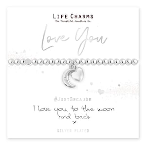 I Love You To The Moon and Back Bracelet