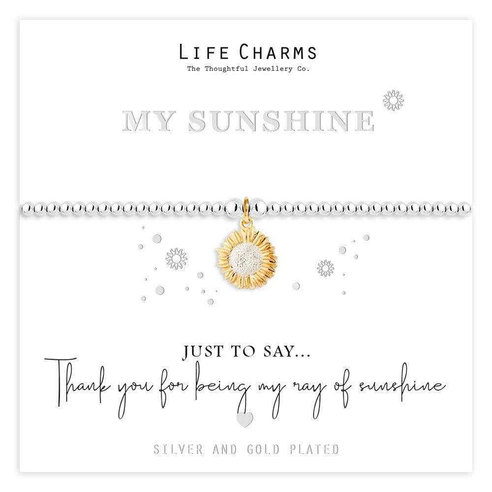 Braccialetto You Are My Sunshine - Gioiello Regalo Per Figlia, Nipote O
