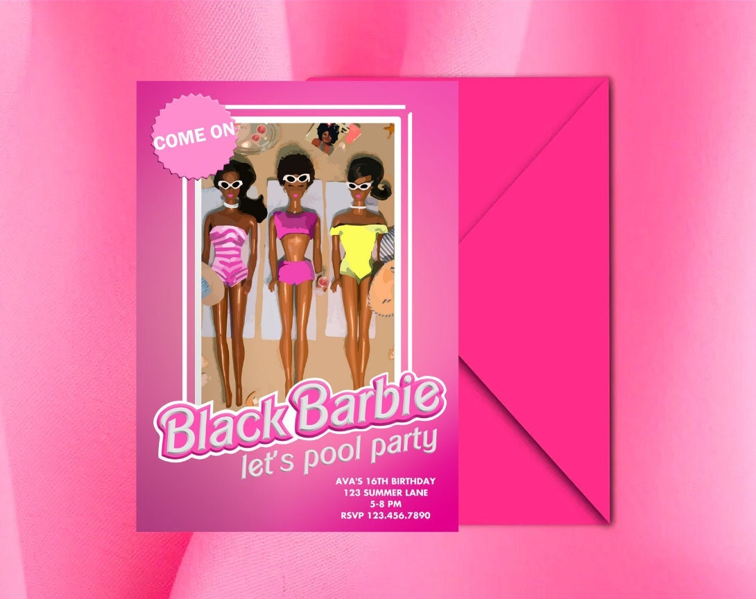 Barbie invitations zazzle sale