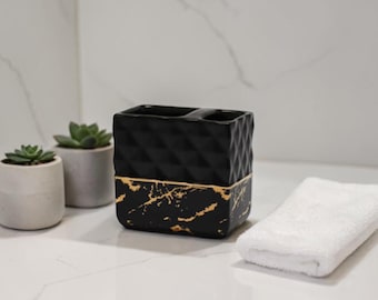 Porta spazzolini Nero