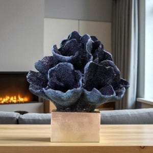 Handmade Coral-Inspired Decorative Piece – Elegant Console & Table Art, 30x15 cm