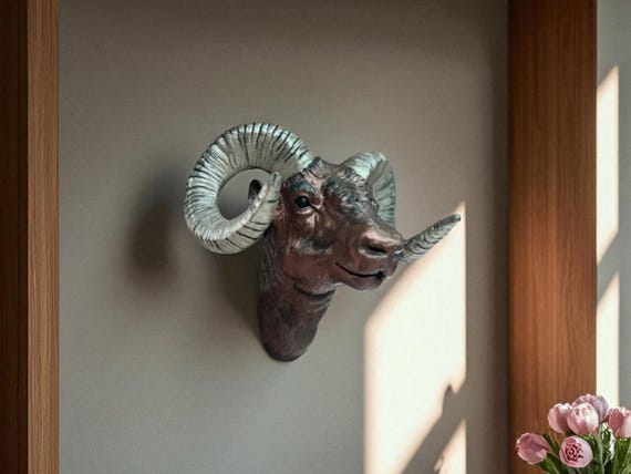 Handmade Mouflon Wall Sculpture - Etsy