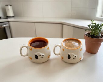 Set of 2 Dog Mugs 200ml
