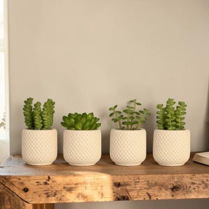 May include: A white ceramic mug with a black handle and the text "But First, Coffee" in a black, bold font. The mug is sitting on a wooden surface. The mug is 4 inches tall.