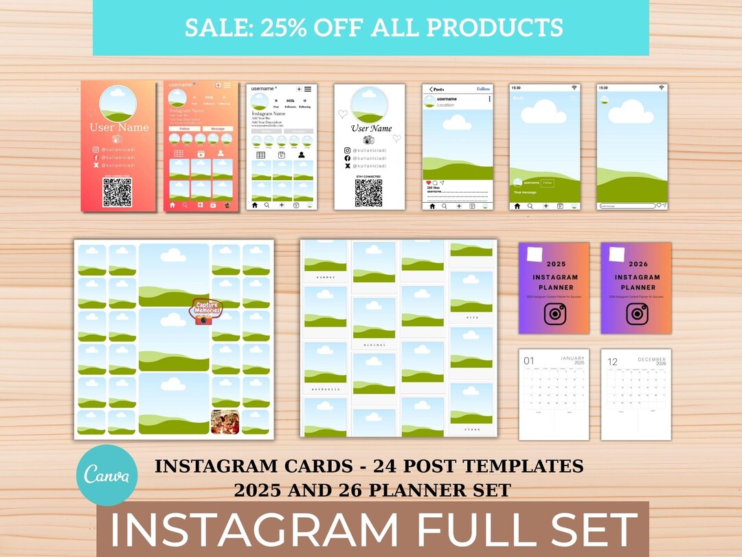 Instagram Template.pdf Editable Instagram Post Templates: Social Media Kit for Business (PDF ...