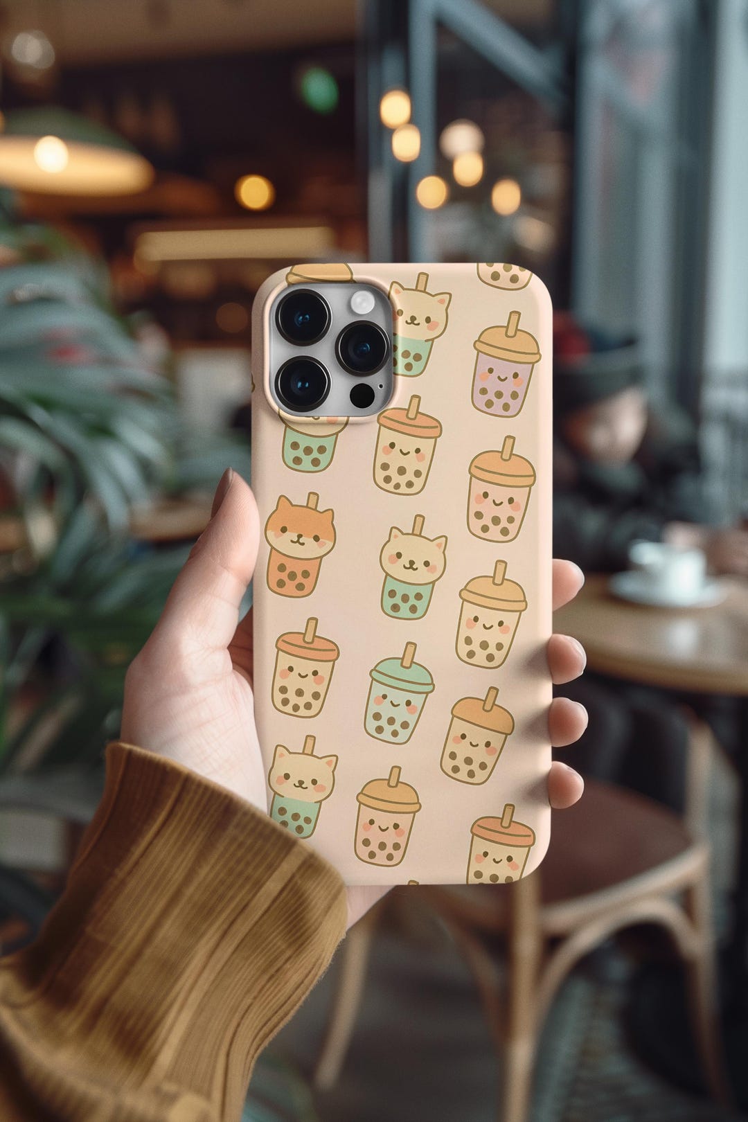 Kawaii Bubble Tea Phone Case | Pastel Boba iPhone Samsung Cover - Etsy