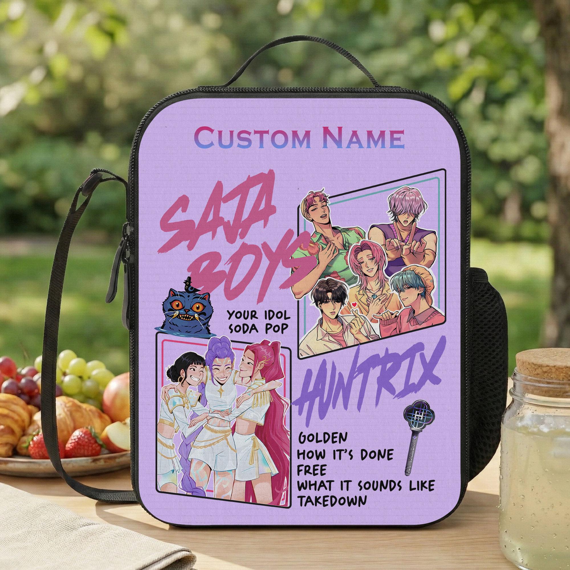 Discover Custom Saja Boys Lunch Bag, Kpop Demon Hunters Lunch Box for School or Work, Picnic Lunch Bag