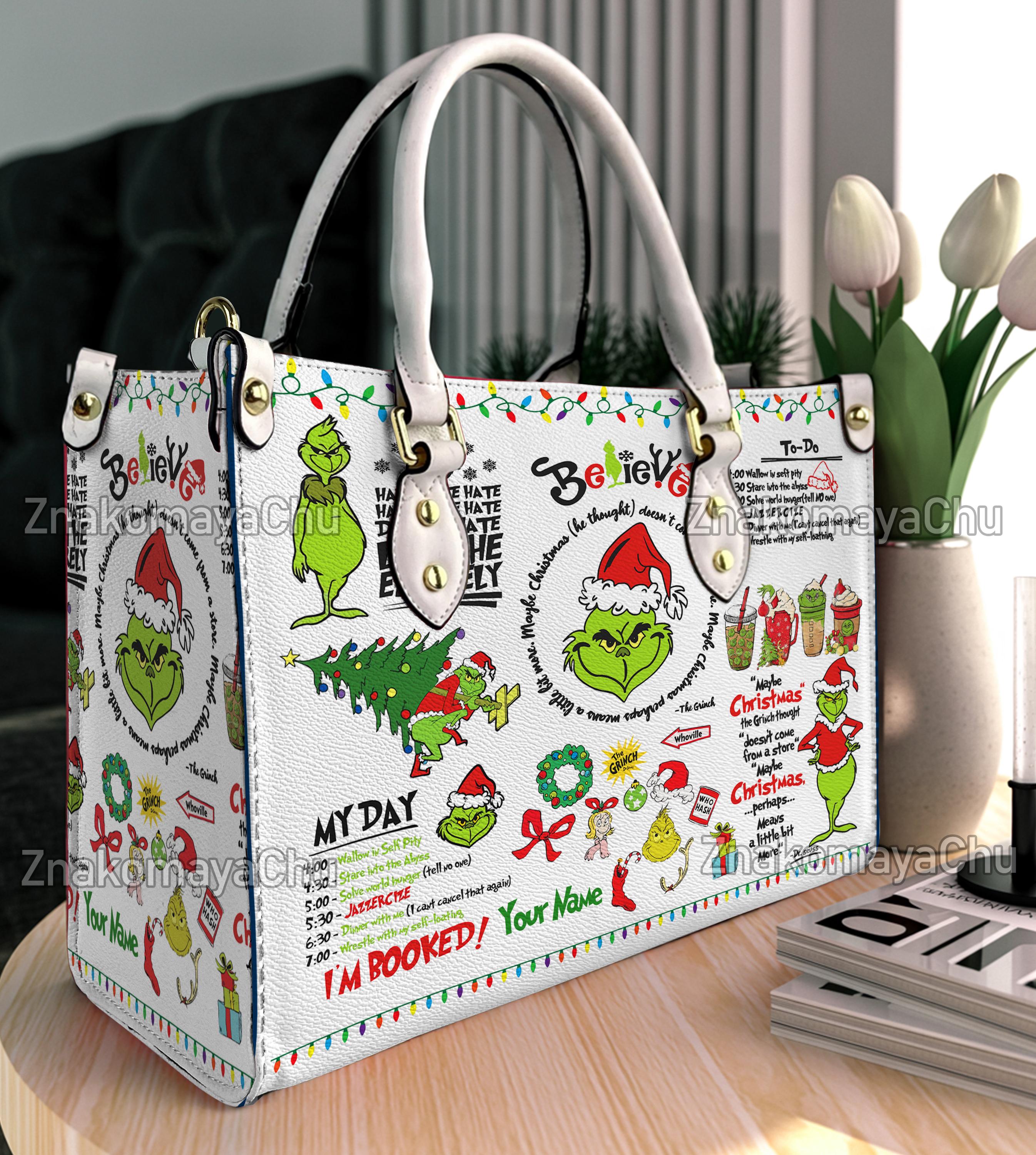 Grinch Christmas Handbag - Etsy