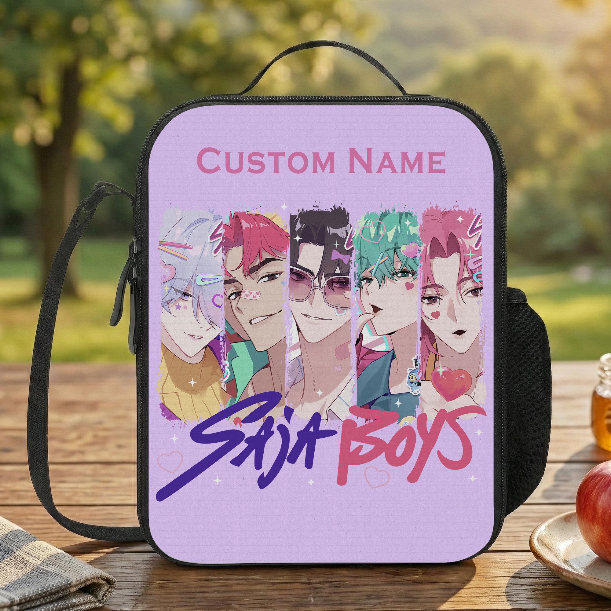 Discover Custom Saja Boys Lunch Bag, Personalized Kpop Demon Hunters Lunch Box for School or Work, Picnic Lunch Bag