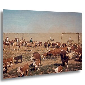 Cowboy Roundup Druck: Arizona Ranch Leben, Western Kunst