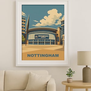 Nottingham Motorpoint Arena, Music venue, poster, print, art print, A3, Music , venue, gig, gigs, concert
