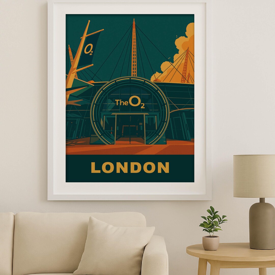 London 02 Music Venue, Poster, Print, Art Print, A3, Music , Venue, Gig ...