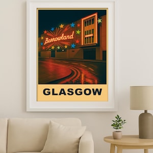Glasgow Barrowland, Music venue, poster, print, art print, A3, Music , venue, gig, gigs, concert,