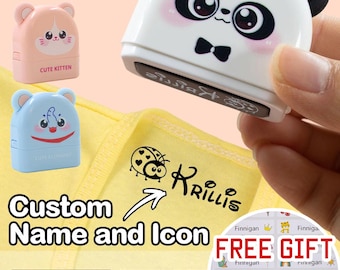 Custom Name Stamp, Personalized Clothing Stamps For Kids Clothes, Customized Signature Stamp, Customizable Name Stamps For Kids, Cute, Son
