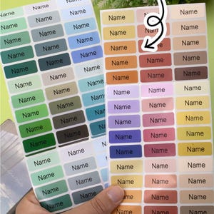 Custom Waterproof Stickers, Personalized Name Labels Stickers For Kids, Customized Name Tag Stickers, Customizable Daycare Labels, School