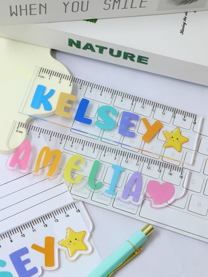 Personalized Acrylic Ruler With Name | 15cm School & Craft Ruler - Etsy