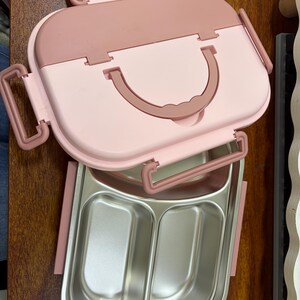 Personalized Lunch Box, Custom Name Bento Box, Kids Lunch Box with Compartments, Stainless Steel Lunch Box, Personalized Kids Gift image 10