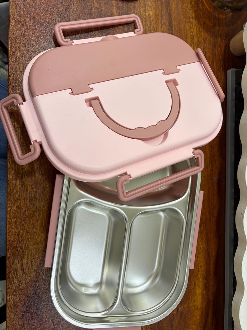Personalized Lunch Box, Custom Name Bento Box, Kids Lunch Box with Compartments, Stainless Steel Lunch Box, Personalized Kids Gift image 10