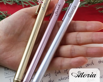 Personalized Metal Pen, Custom Name Engraved Pen, Gold Silver Rose Gold Pen, Personalized Gift for Teacher, Office Gift