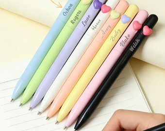 Personalized love ballpoint pen,customized name pen,Custom multi-color optional student pen gift,Christmas gift/teacher gift/party gift