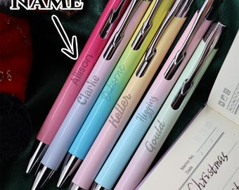 Custom Ballpoint Pens With Name, Personalized Teacher Pens, Customized Ballpoint Pen, Customizable Gradient Writech Pens, Kids, Students