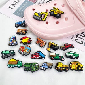 Custom Truck style shoe charms, Crocs accessories, Personalized DIY shoe decorations,Cartoon PVC shoe charms,Handmade Jibbitz