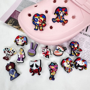 Custom Crazy Circus style shoe charms,Personalized Accessories for Crocs,DIY shoe decorations,PVC shoe charms,Handmade Jibbitz