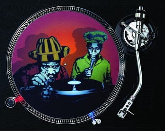 Feutrine DJ Studio 54 - Slipmat Funky Disco Pour Platines Vinyle - Déco Et Mix