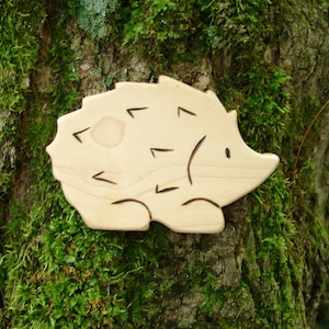 Hedgehog, Wooden Toy Animal, Maple - all natural wooden toy