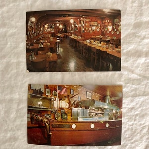 Austern-Bar-Restaurant in Portland, ODER. Postkarten 1960er Jahre