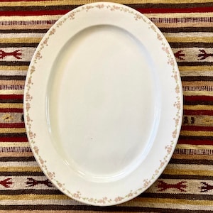 Flower rimmed Limoges Platter. 1930s