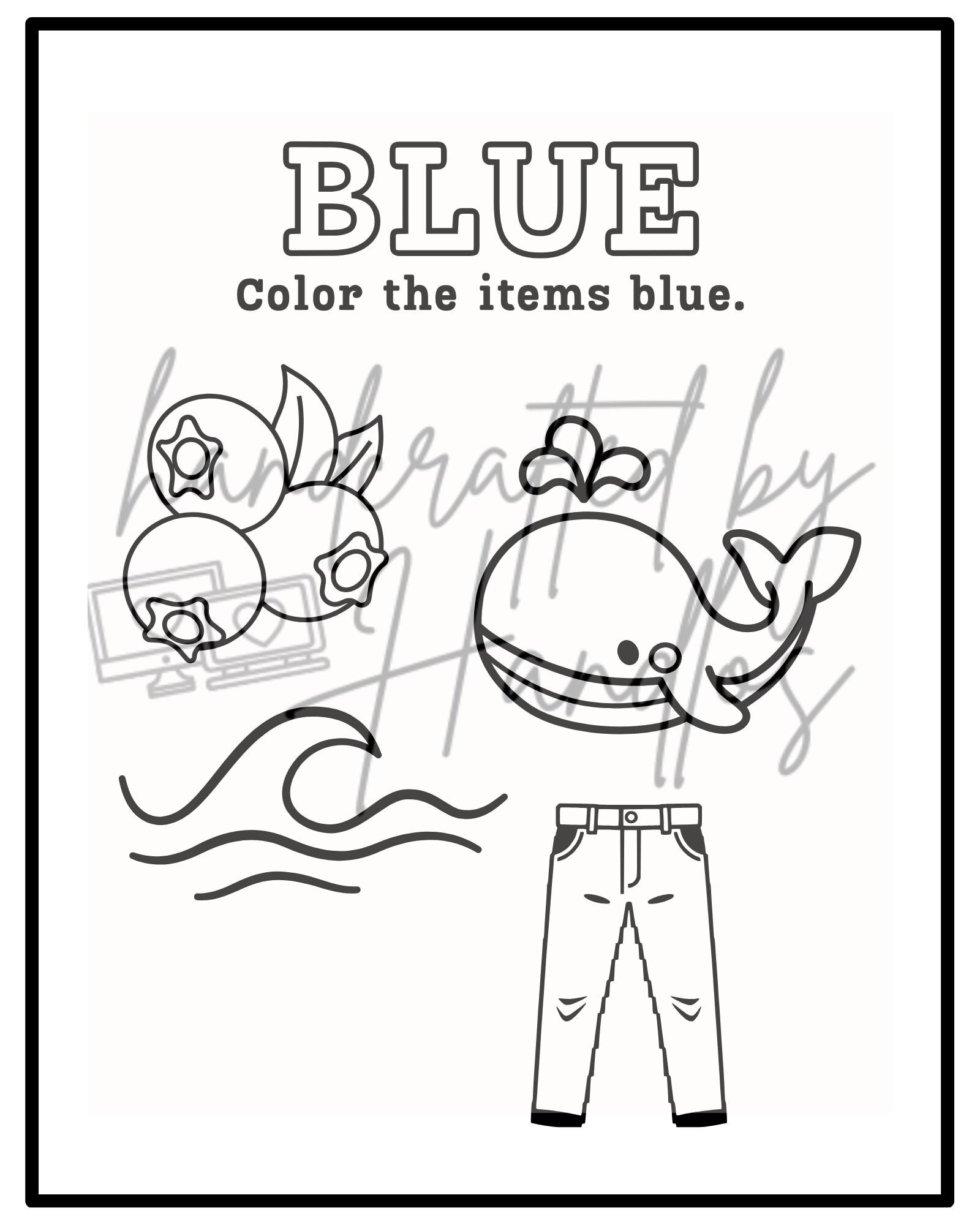 Coloring Worksheets for Kids: Learn Colors Activity Pages (PDF Download ...