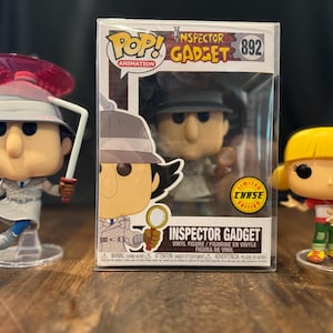 Funko Pop! Inspector Gadget Set – Inspector Gadget Chase, Inspector Gadget, and Penny Figures – Classic 80s Cartoon Collectible