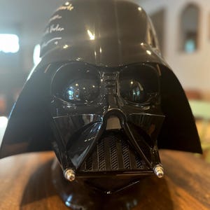 Rare Hayden Christensen Autographed Darth Vader Helmet – Lacer Toys Collectible, Star Wars Memorabilia