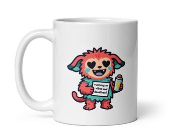 Chaos Gremlins - Running on Vibes & Deadlines White Mug