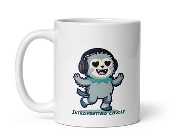 Chaos Gremlins - Introverting Loudly White Mug