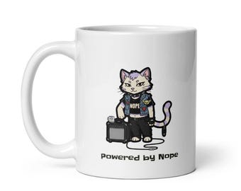 The Feels Dept. - Powered by Nope White Mug