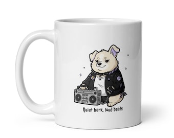 The Feels Dept. - Quiet Bark, Loud Beats White Mug