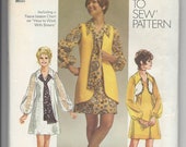 Simplicity 9182 Misses 39 Vest, Bolero, Mini-dress and Scarf, Size 14, Bust 36, Waist 27