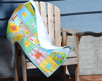 Patchwork Baby Quilt (Large 36"x42")